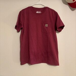 Carhartt Men's Burgundy Short Sleeve Tee
